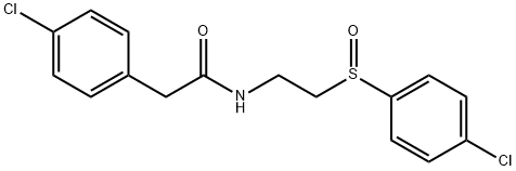 2-(4-CHLOROPHENYL)-N-(2-[(4-CHLOROPHENYL)SULFINYL]ETHYL)ACETAMIDE Struktur