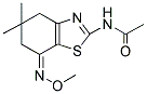 N-(7-(AZAMETHOXYMETHYLENE)-5,5-DIMETHYL-4,5,6-TRIHYDROBENZOTHIAZOL-2-YL)ETHANAMIDE Struktur