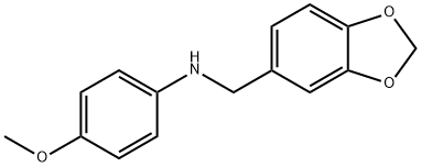 N-(1,3-BENZODIOXOL-5-YLMETHYL)-4-METHOXYANILINE Struktur