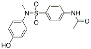 N-(4-([(4-HYDROXYPHENYL)(METHYL)AMINO]SULFONYL)PHENYL)ACETAMIDE Struktur