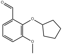 2-CYCLOPENTYLOXY-3-METHOXY-BENZALDEHYDE Struktur