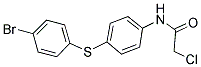 N-[4-[(4-BROMOPHENYL)THIO]PHENYL]-2-CHLOROACETAMIDE Struktur