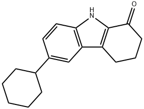 6-CYCLOHEXYL-2,3,4,9-TETRAHYDRO-CARBAZOL-1-ONE Struktur