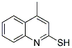 2-QUINOLINETHIOL, 4-METHYL- Struktur