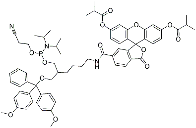 FLUORESCEIN-2-PHOSPHORAMIDITE Struktur