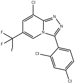 8-CHLORO-3-(2,4-DICHLOROPHENYL)-6-(TRIFLUOROMETHYL)[1,2,4]TRIAZOLO[4,3-A]PYRIDINE Struktur