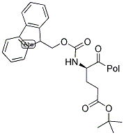 FMOC-D-GLU(OTBU)-WANG RESIN Struktur