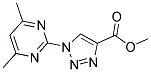 METHYL 1-(4,6-DIMETHYL-2-PYRIMIDINYL)-1H-1,2,3-TRIAZOLE-4-CARBOXYLATE Struktur