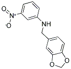 N-(3,4-METHYLENEDIOXYBENZYL)-3-NITROANILINE Struktur