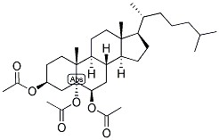 CHOLESTAN-3-BETA, 5-ALPHA, 6-BETA-TRIOL TRIACETATE Struktur