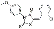 (5E)-5-(2-CHLOROBENZYLIDENE)-3-(4-METHOXYPHENYL)-2-THIOXO-1,3-THIAZOLIDIN-4-ONE Struktur