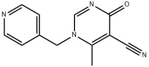 6-METHYL-4-OXO-1-(4-PYRIDINYLMETHYL)-1,4-DIHYDRO-5-PYRIMIDINECARBONITRILE Struktur