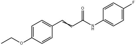 3-(4-ETHOXYPHENYL)-N-(4-FLUOROPHENYL)ACRYLAMIDE Struktur