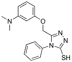 5-((3-(DIMETHYLAMINO)PHENOXY)METHYL)-4-PHENYL-1,2,4-TRIAZOLE-3-THIOL Structure