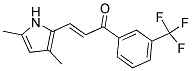 3-(3,5-DIMETHYL-1H-PYRROL-2-YL)-1-[3-(TRIFLUOROMETHYL)PHENYL]PROP-2-EN-1-ONE Struktur