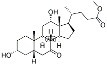 5-BETA-CHOLANIC ACID-3-ALPHA, 12-ALPHA-DIOL-7-ONE METHYL ESTER Struktur