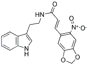 N-(2-INDOL-3-YLETHYL)-3-(6-NITROBENZO[3,4-D]1,3-DIOXOLAN-5-YL)PROP-2-ENAMIDE Structure