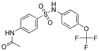 N-(4-(((4-(TRIFLUOROMETHOXY)PHENYL)AMINO)SULFONYL)PHENYL)ETHANAMIDE Struktur