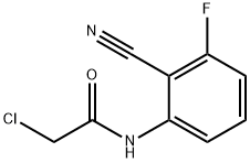 N1-(2-CYANO-3-FLUOROPHENYL)-2-CHLOROACETAMIDE Struktur