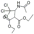 DIETHYL 2-[1-(ACETYLAMINO)-2,2,2-TRICHLOROETHYL]MALONATE Struktur