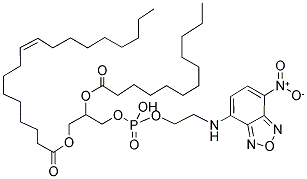 1-OLEOYL-2-[12-[(7-NITRO-2-1,3-BENZOXADIAZOL-4-YL)AMINO]DODECANOYL]-SN-GLYCERO-3-PHOSPHOETHANOLAMINE Struktur