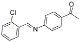 1-(4-(((2-CHLOROPHENYL)METHYLENE)AMINO)PHENYL)ETHANONE Struktur