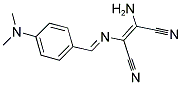 2-AMINO-1-(1-AZA-2-(4-(DIMETHYLAMINO)PHENYL)VINYL)ETHENE-1,2-DICARBONITRILE Struktur