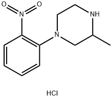 3-METHYL-1-(2-NITROPHENYL)PIPERAZINE HYDROCHLORIDE Struktur