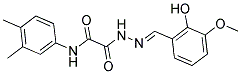 N-(3,4-DIMETHYLPHENYL)-2-[2-(2-HYDROXY-3-METHOXYBENZYLIDENE)HYDRAZINO]-2-OXOACETAMIDE Struktur