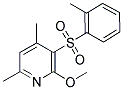 2-METHOXY-4,6-DIMETHYL-3-PYRIDINYL 2-METHYLPHENYL SULFONE Struktur