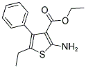 ETHYL 2-AMINO-5-ETHYL-4-PHENYLTHIOPHENE-3-CARBOXYLATE Struktur