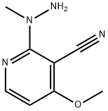 4-METHOXY-2-(1-METHYLHYDRAZINO)NICOTINONITRILE Struktur