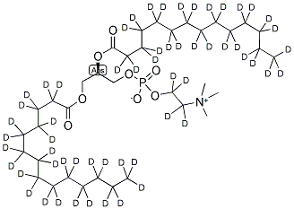 1,2-DIMYRISTOYL-D54-SN-GLYCERO-3-PHOSPHOCHOLINE-1,1,2,2-D4 Struktur