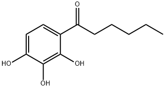 1-(2,3,4-TRIHYDROXYPHENYL)HEXAN-1-ONE Struktur