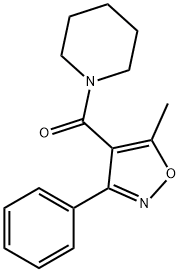 (5-METHYL-3-PHENYL-4-ISOXAZOLYL)(PIPERIDINO)METHANONE Struktur