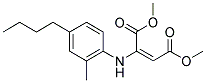 DIMETHYL 2-(4-BUTYL-2-METHYLANILINO)BUT-2-ENEDIOATE Struktur