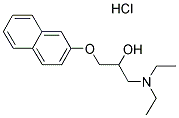 1-(DIETHYLAMINO)-3-(2-NAPHTHYLOXY)PROPAN-2-OL HYDROCHLORIDE Struktur