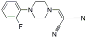 ((4-(2-FLUOROPHENYL)PIPERAZINYL)METHYLENE)METHANE-1,1-DICARBONITRILE Struktur