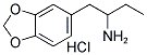 (+/-)-1-(3,4-METHYLENEDIOXYPHENYL)-2-BUTANAMINE HYDROCHLORIDE Struktur