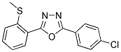 2-(4-CHLOROPHENYL)-5-[2-(METHYLSULFANYL)PHENYL]-1,3,4-OXADIAZOLE Struktur