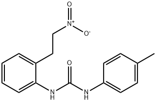 N-(4-METHYLPHENYL)-N'-[2-(2-NITROETHYL)PHENYL]UREA Struktur