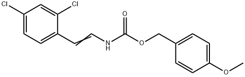 4-METHOXYBENZYL N-(2,4-DICHLOROSTYRYL)CARBAMATE Struktur