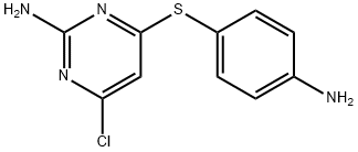 4-[(2-AMINO-6-CHLORO-4-PYRIMIDINYL)SULFANYL]PHENYLAMINE Struktur