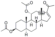 16,5ALPHA-PREGNEN-3BETA,11ALPHA-DIOL-20-ONE 3,11-DIACETATE Struktur