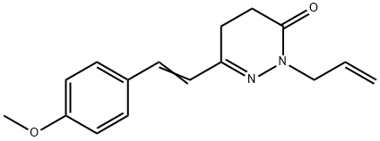 2-ALLYL-6-(4-METHOXYSTYRYL)-4,5-DIHYDRO-3(2H)-PYRIDAZINONE Struktur