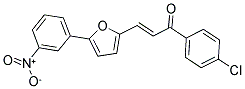 1-(4-CHLOROPHENYL)-3-[5-(3-NITROPHENYL)-2-FURYL]PROP-2-EN-1-ONE Struktur