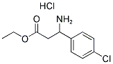 ETHYL 3-AMINO-3-(4-CHLOROPHENYL)PROPANOATE HYDROCHLORIDE Struktur