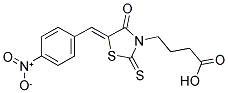 4-[(5Z)-5-(4-NITROBENZYLIDENE)-4-OXO-2-THIOXO-1,3-THIAZOLIDIN-3-YL]BUTANOIC ACID