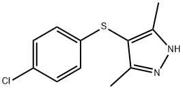 4-[(4-CHLOROPHENYL)THIO]-3,5-DIMETHYL-1H-PYRAZOLE|4-[(4-CHLOROPHENYL)THIO]-3,5-DIMETHYL-1H-PYRAZOLE