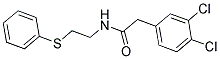 2-(3,4-DICHLOROPHENYL)-N-[2-(PHENYLSULFANYL)ETHYL]ACETAMIDE Struktur